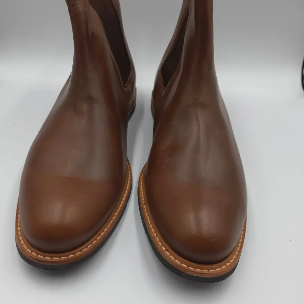 Nisolo All-Weather Chelsea Boots in Brandy Brown Size 13